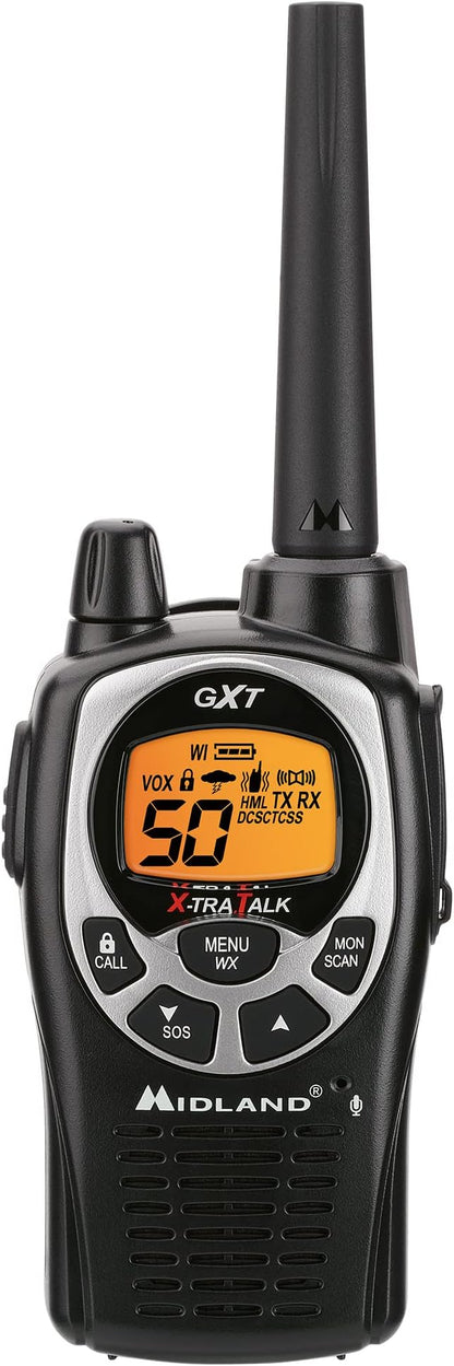Midland GXT1000VP4 GMRS Two-Way Radios (2-Pack, Long Range)