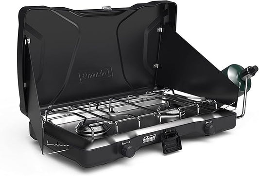 Coleman Triton 2-Burner Propane Camping Stove (22,000 BTU)
