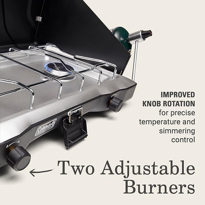 Coleman Triton 2-Burner Propane Camping Stove (22,000 BTU)