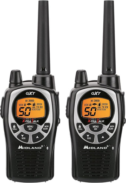 Midland GXT1000VP4 GMRS Two-Way Radios (2-Pack, Long Range)