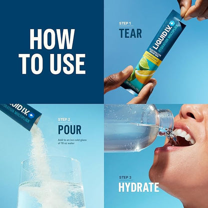 Liquid I.V. Hydration Multiplier Lemon Lime (16 Servings)