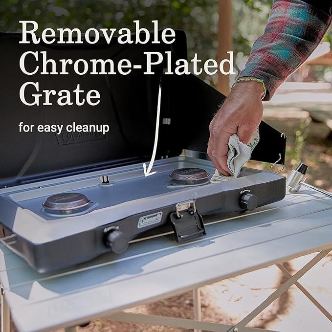 Coleman Triton 2-Burner Propane Camping Stove (22,000 BTU)