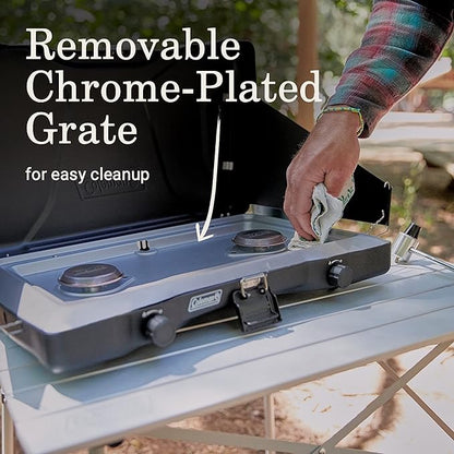 Coleman Triton 2-Burner Propane Camping Stove (22,000 BTU)