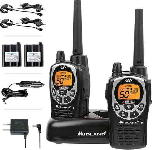 Midland GXT1000VP4 GMRS Two-Way Radios (2-Pack, Long Range)
