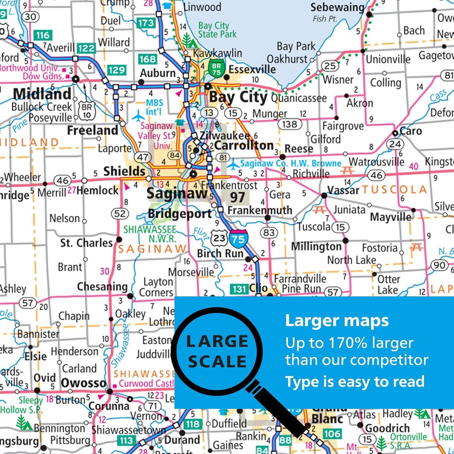 Rand McNally Road Atlas Large Scale 2026: United States, Canada, Mexico (Rand McNally Large Scale Road Atlas USA)